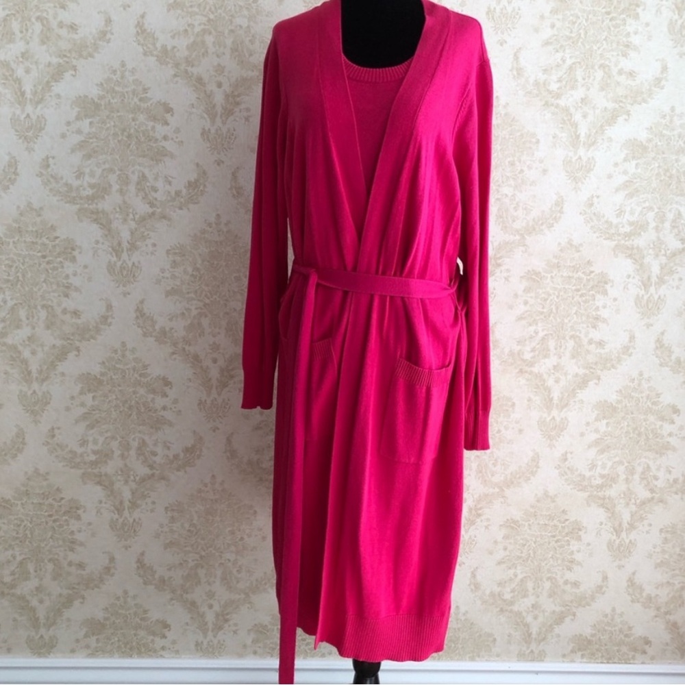 Joan Rivers cardigan sweater dress - Picture 2 of 10